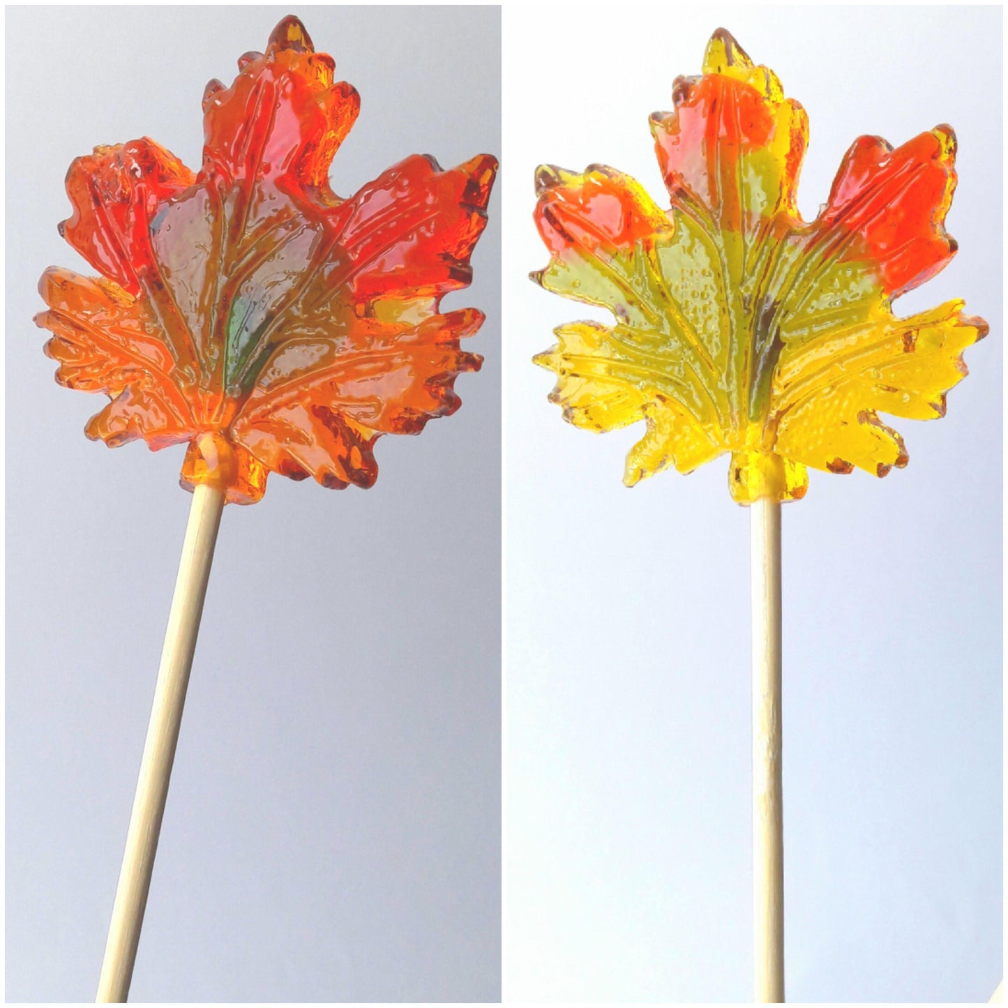 25 Autumn sweets. Maple leaf lollipops candy.Bachelorette Party. Baby shower gift. Weding favours. Birthday party gifts. Thanksgiving treats