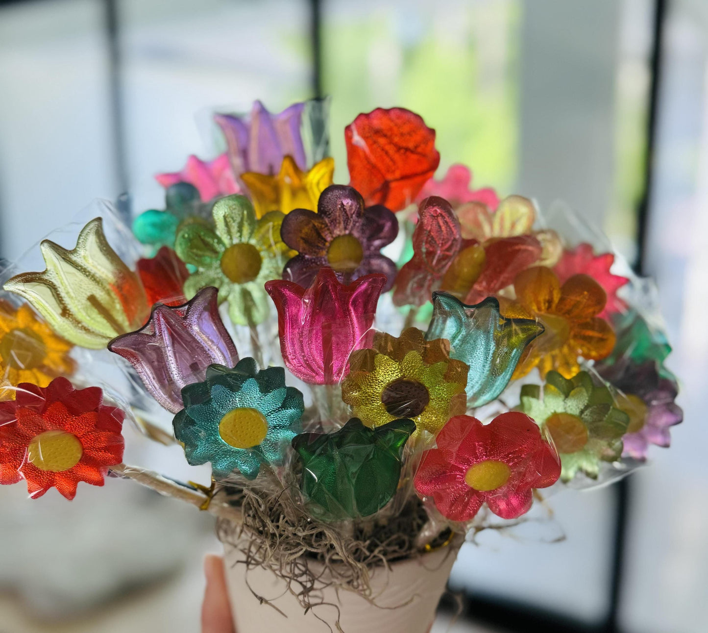 25 Lollipops flowers. Bachelorette Party. Baby shower gifts. Weding favours. Birthday party gifts. Event treats.