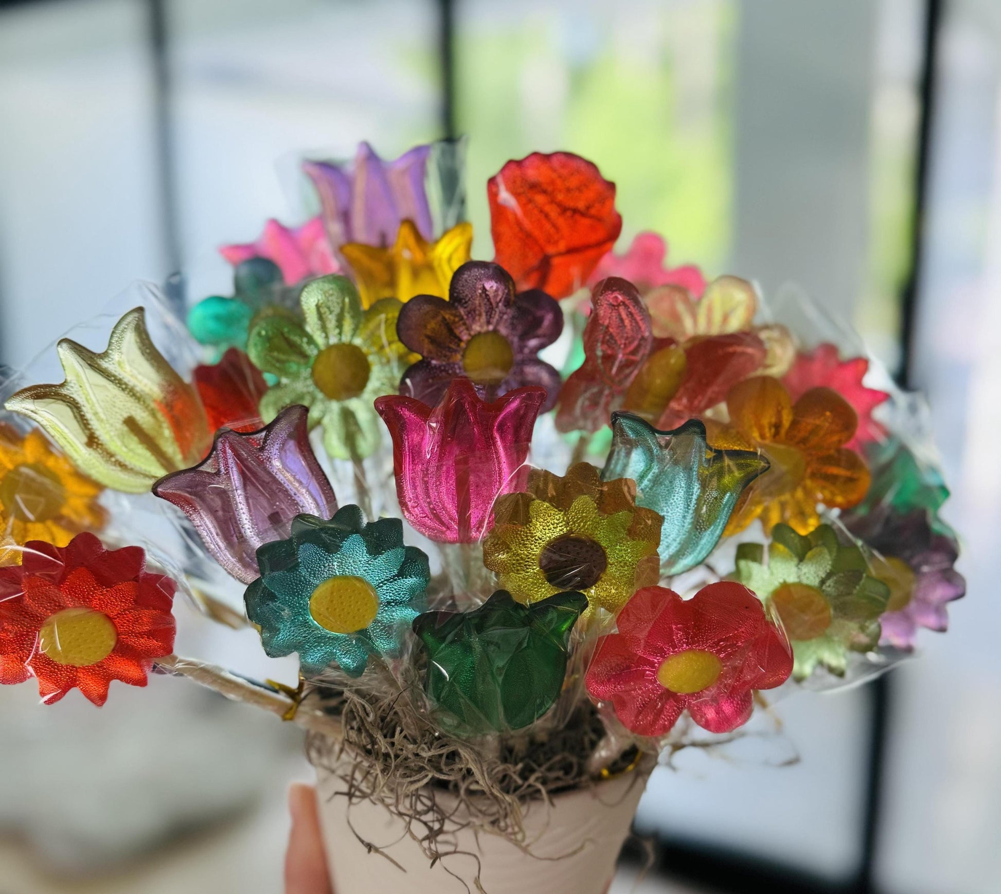 25 Lollipops flowers. Bachelorette Party. Baby shower gifts. Weding favours. Birthday party gifts. Event treats.