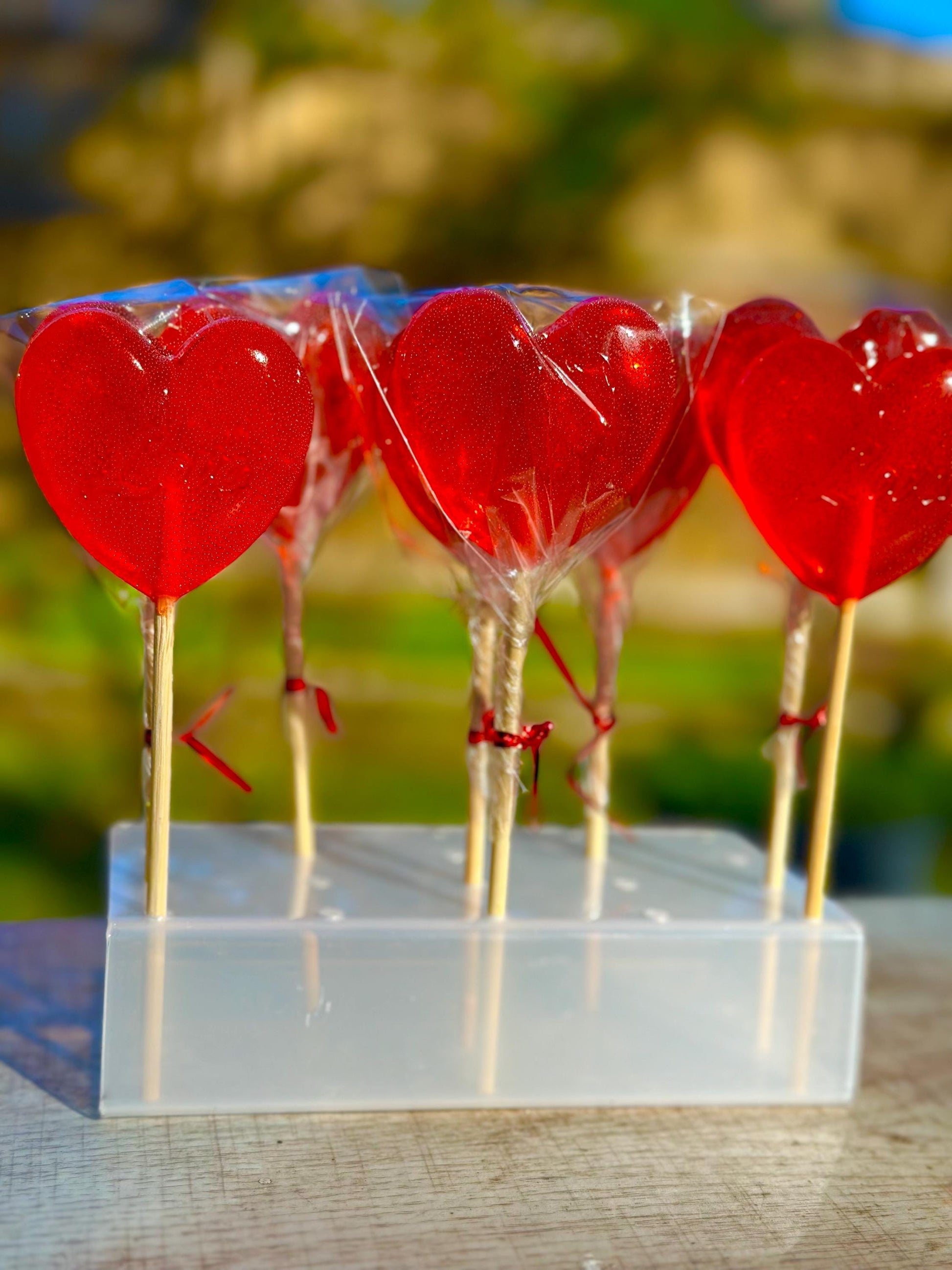 Heart Lollipops 2×2 in, Minimum Order 25+, Party Favor Candy for Events