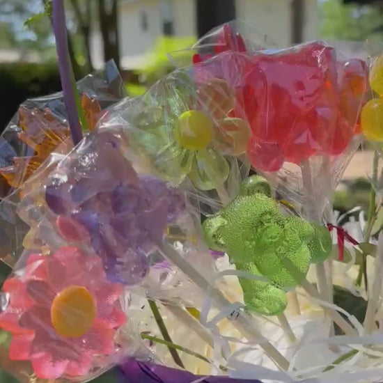 Handmade Teddy Bear Lollipops, Party Favors